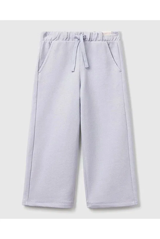 Детские спортивные штаны для девочек с широкими штанинами United Colors Of Benetton, Lilac