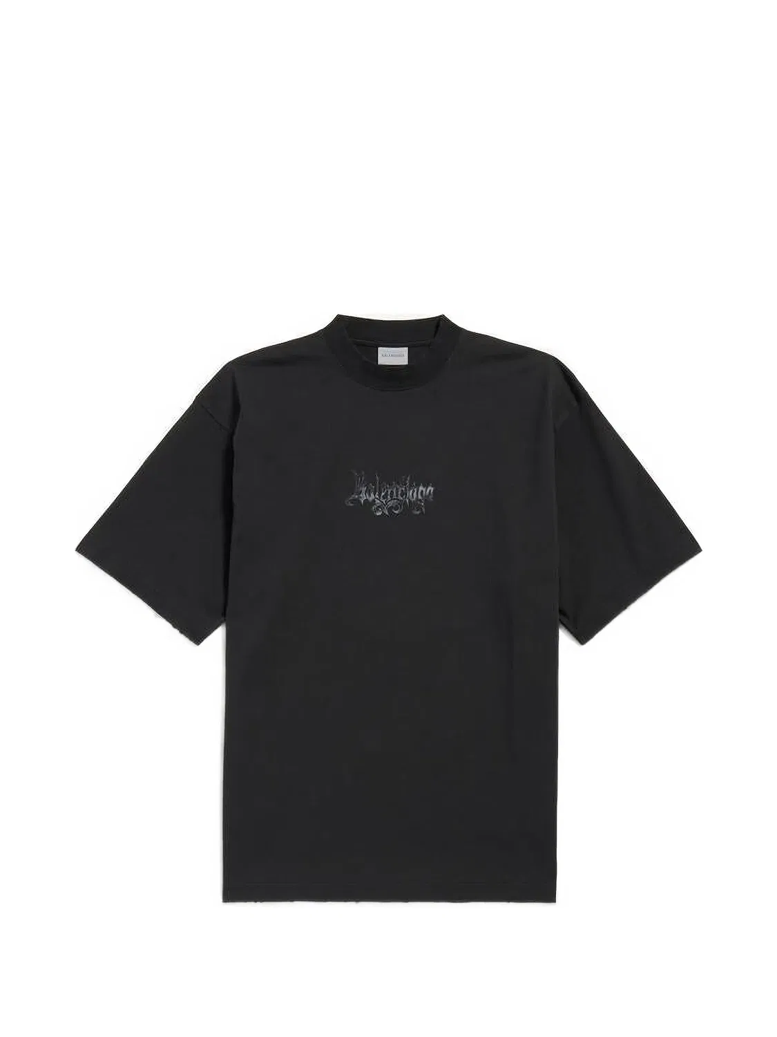 Футболка с логотипом черная Balenciaga, черный