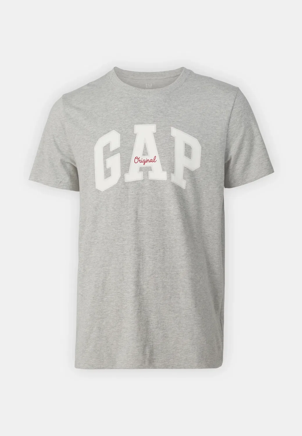 Мягкая оригинальная футболка с принтом «Арка» на каждый день Gap, Heather Grey — фото 4