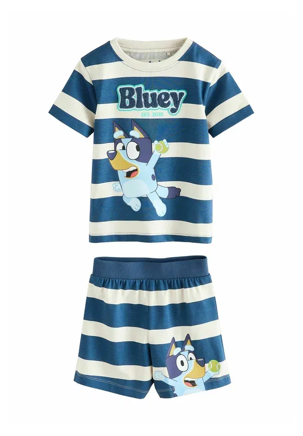Комплект пижам из 2 штук с принтом Bluey Next, синий/белый — фото 4