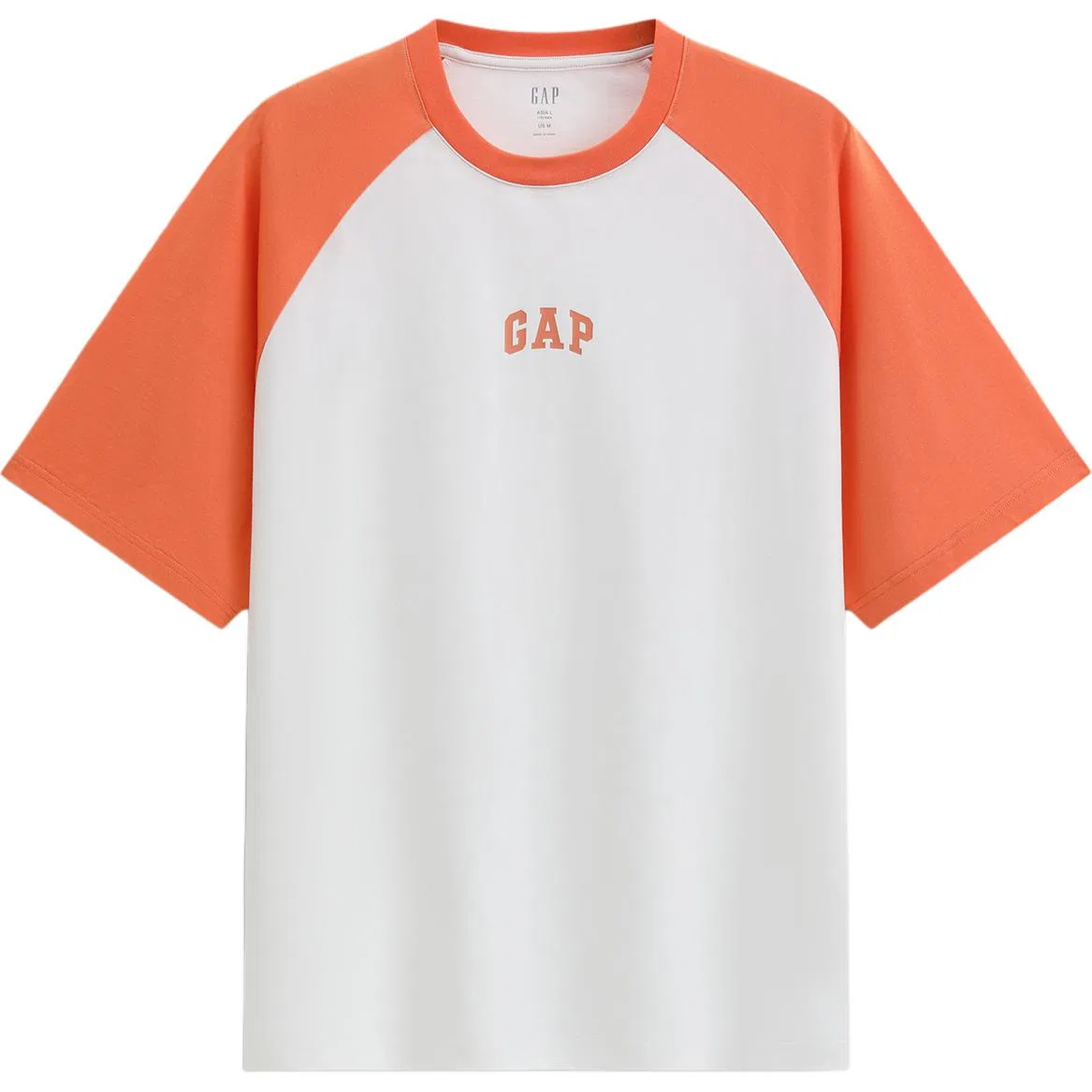 Футболка с круглым вырезом GAP, Orange