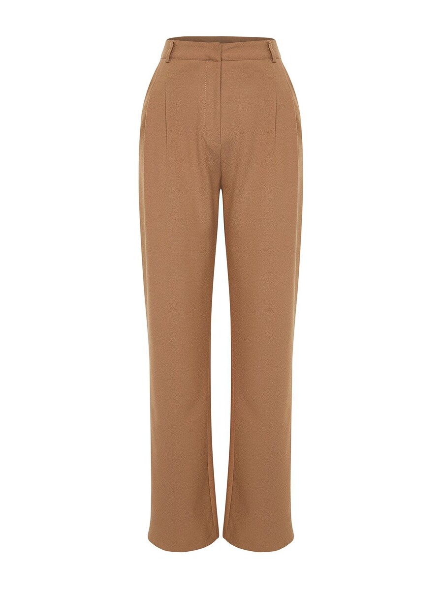 

Обычные плиссированные брюки Trendyol, Caramel