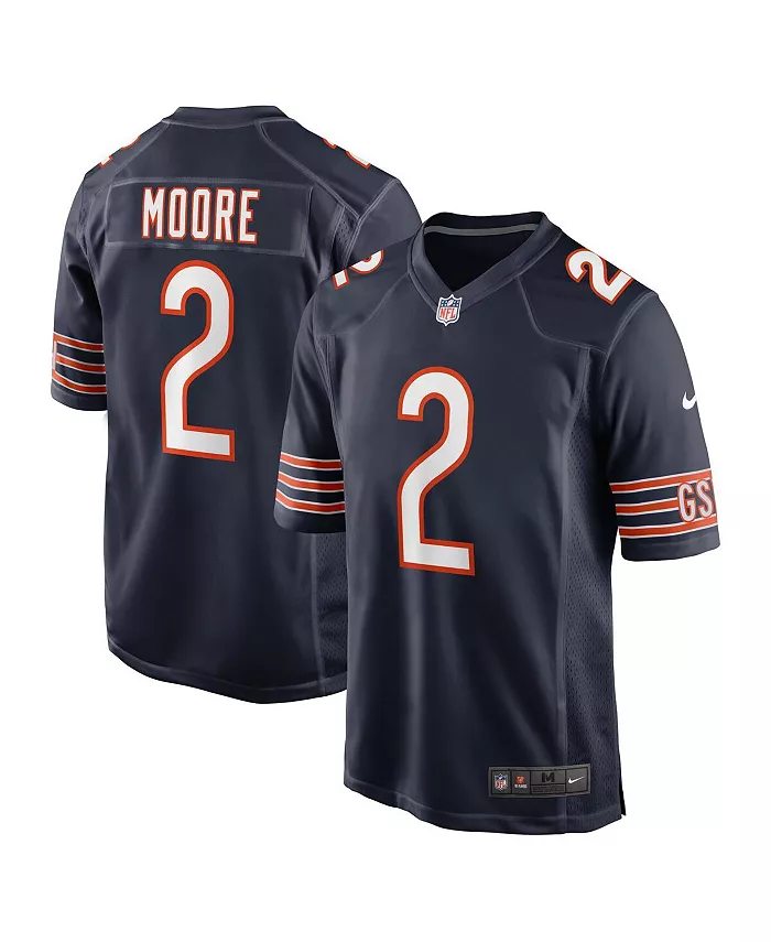 

Мужская игровая футболка D.J. Moore в цветах команды Chicago Bears, цвет Navy Nike