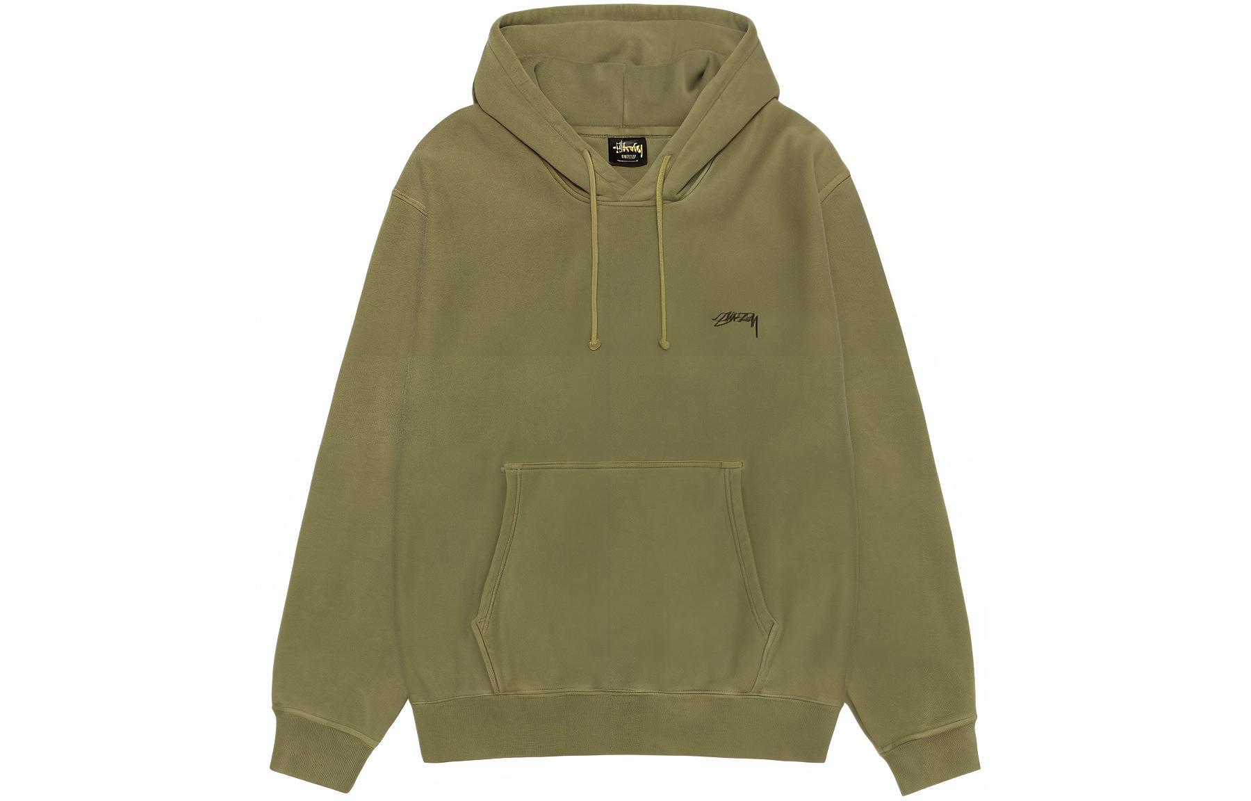 Стильная худи с пигментной покраской Stussy, морской синий — фото 3