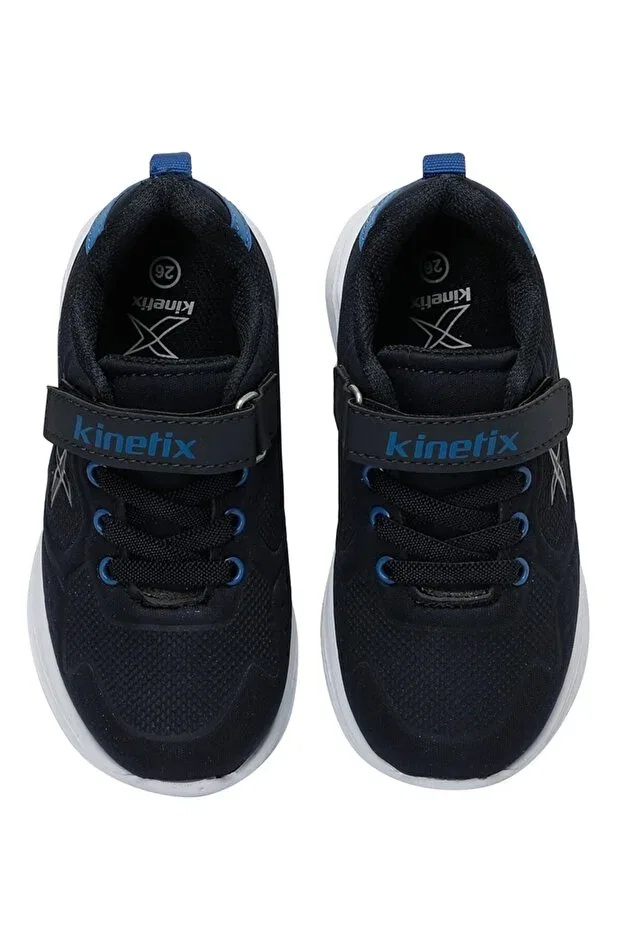 Детские спортивные кроссовки для мальчиков на шнуровке Kinetix, Navy-Royal Blue-Gray — фото 4