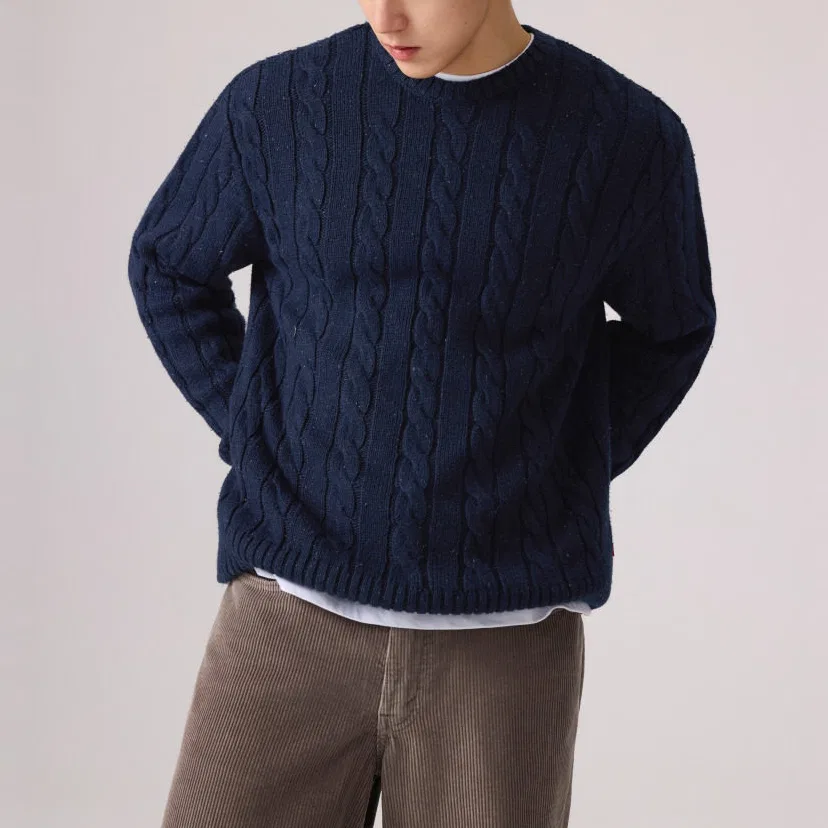 Мужской свитер с круглым вырезом Levi's, Dark Blue — фото 3
