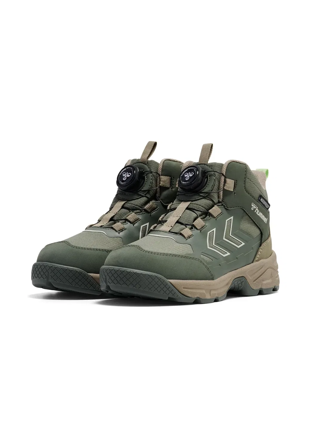 Ботинки Cliff Easy Tex Boot Jr унисекс на шнуровке Hummel, Castor Gray — фото 2