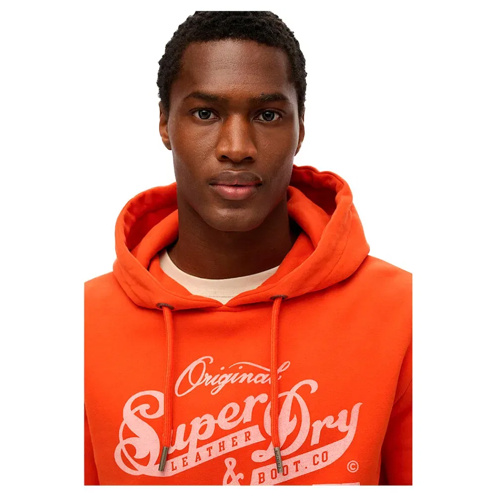 Худи Leather & Boot Co Superdry, оранжевый — фото 2