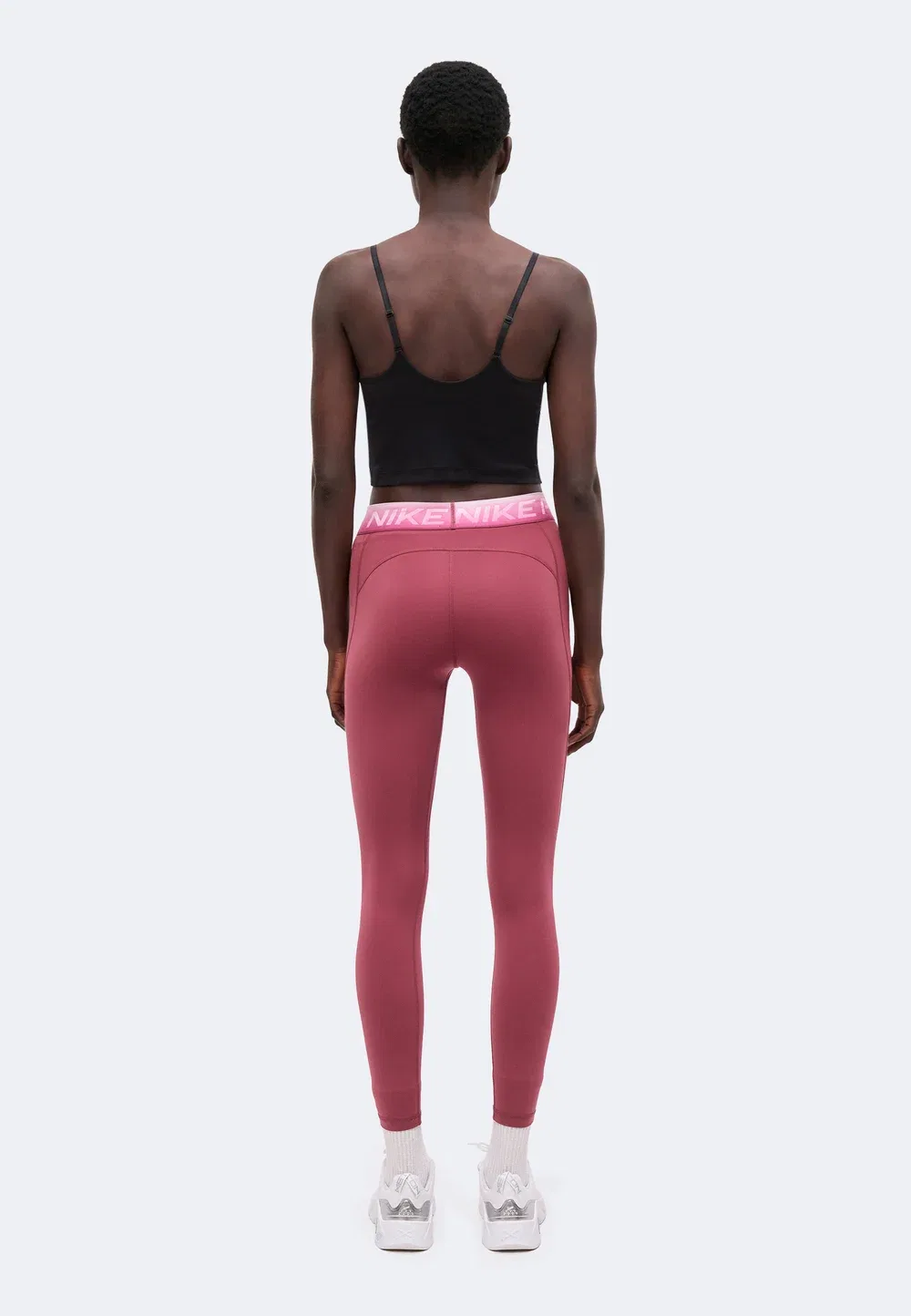 Обтягивающие леггинсы 7/8 Nike Performance, Pink Smoke/Pink Rise — фото 3