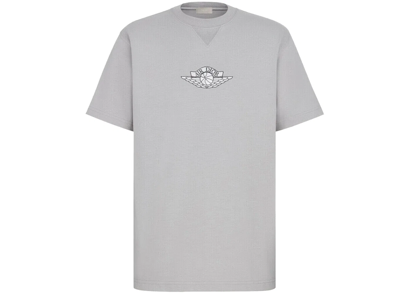 Мужская футболка с принтом Dior x Jordan Wings T-Shirt, Grey
