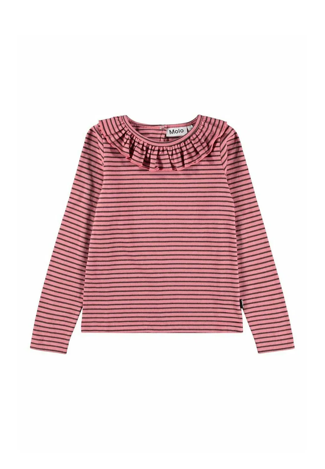 Рика - топ с длинными рукавами Molo, Pink Bark Stripe