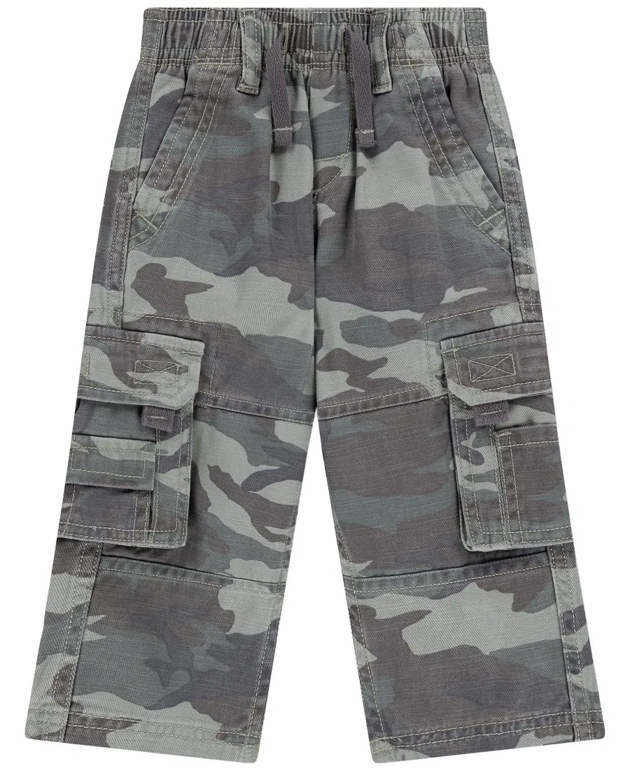 Детские карго-брюки свободного кроя с завязками, Abercrombie Kids, ANF Traditional Camo