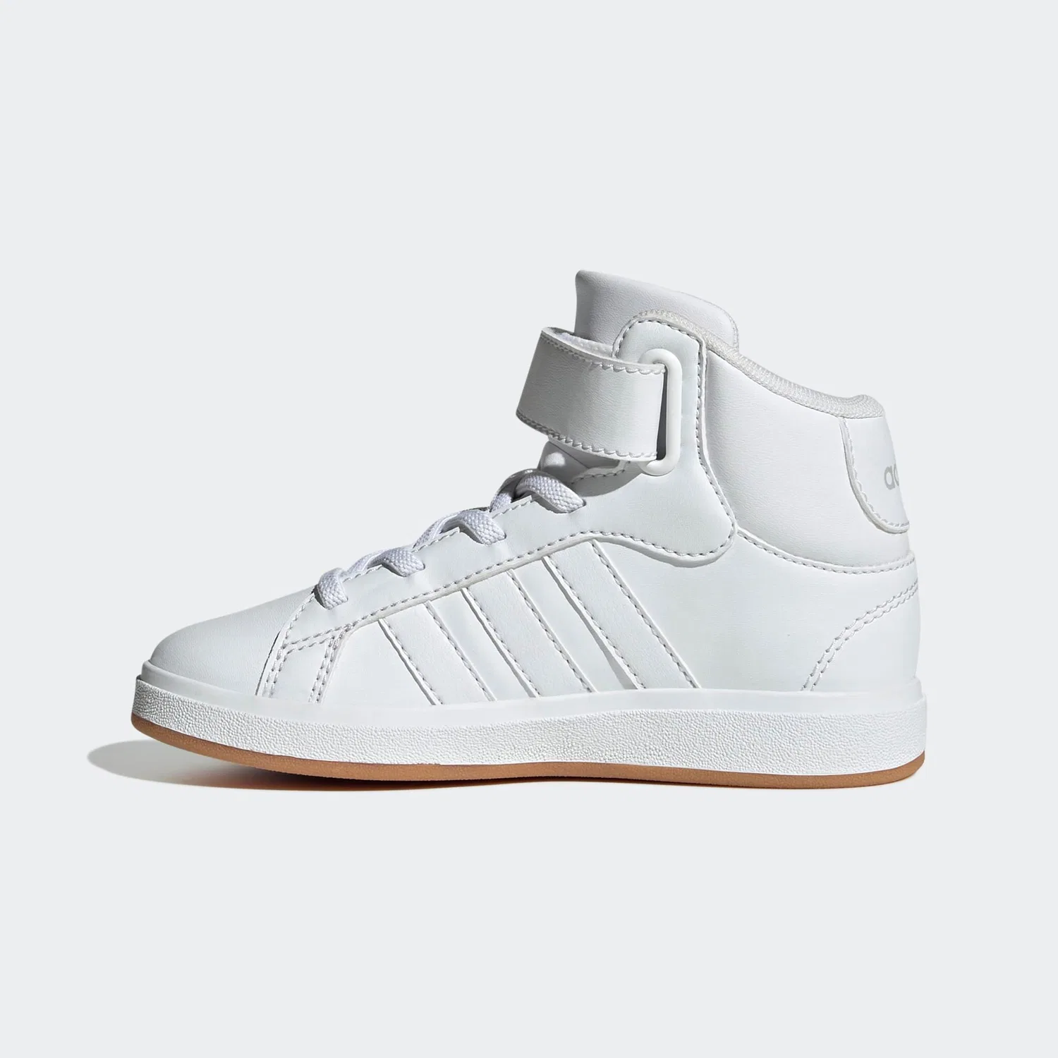 Детские кроссовки полувысокие теннисные Adidas Sportswear, Cloud White/Cloud White/Grey One — фото 3