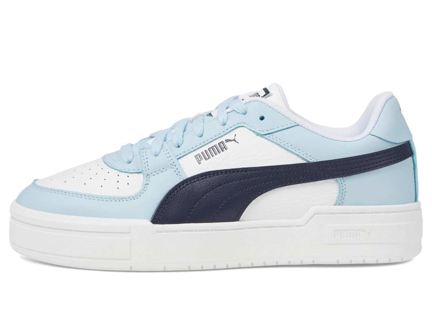 Детские кроссовки для мальчиков и девочек с моделью California Pro Classic PUMA PUMA White Silver Sky PUMA Navy — фото 4