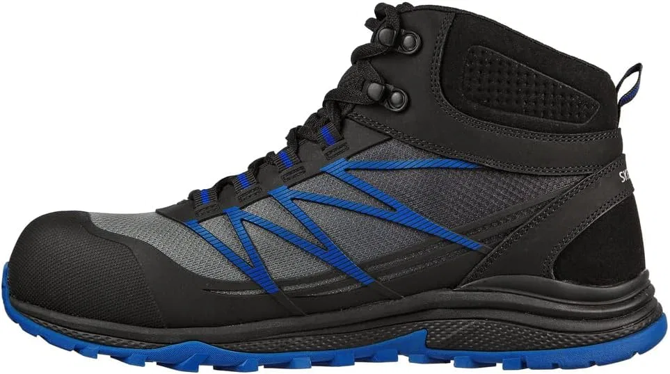 Мужские кроссовки Skechers Puxal-Firmle, Black Blue Textile Synthetic Leather — фото 4