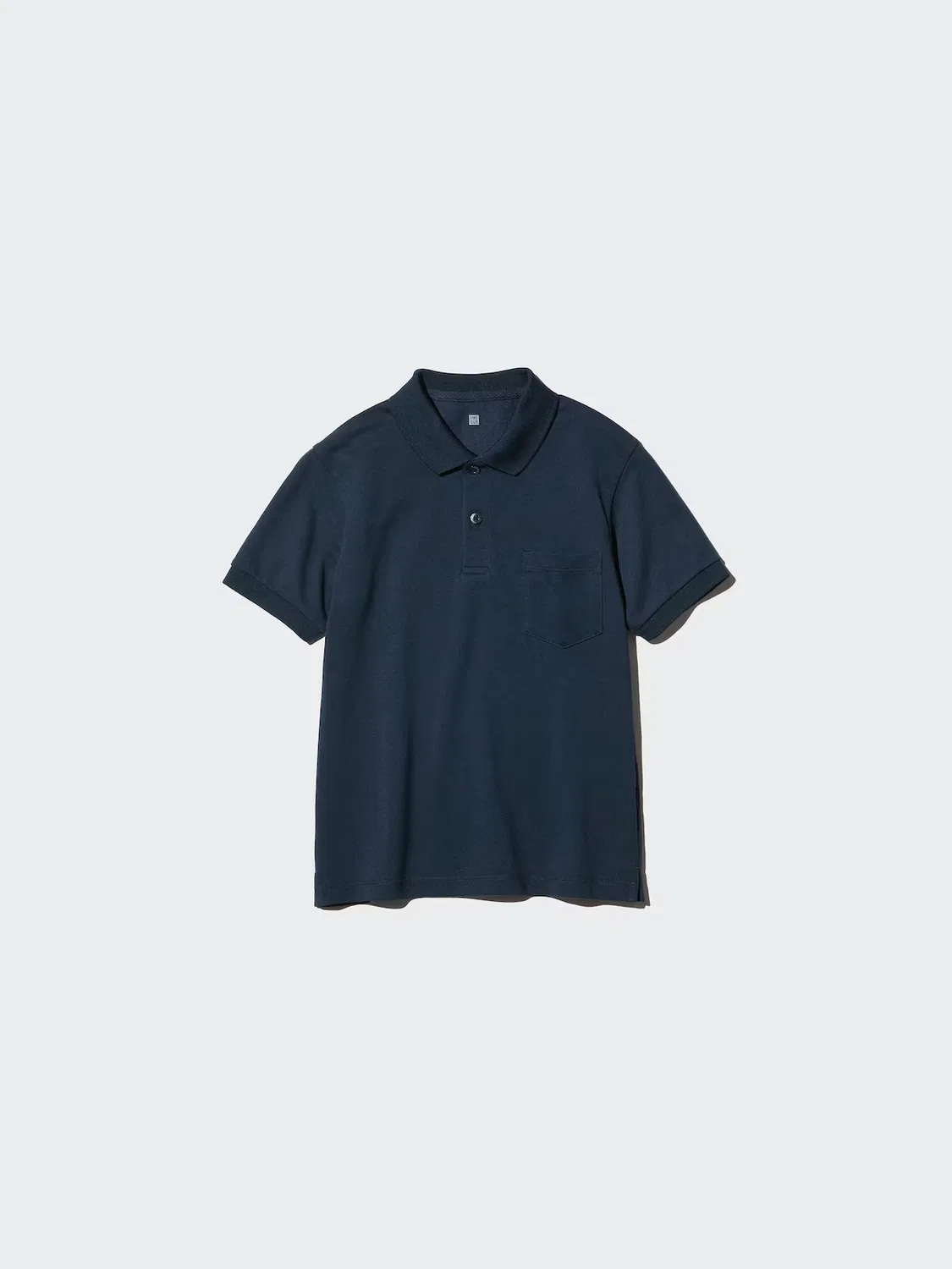 Рубашка-поло Uniqlo, из сухого пике, белый — фото 4