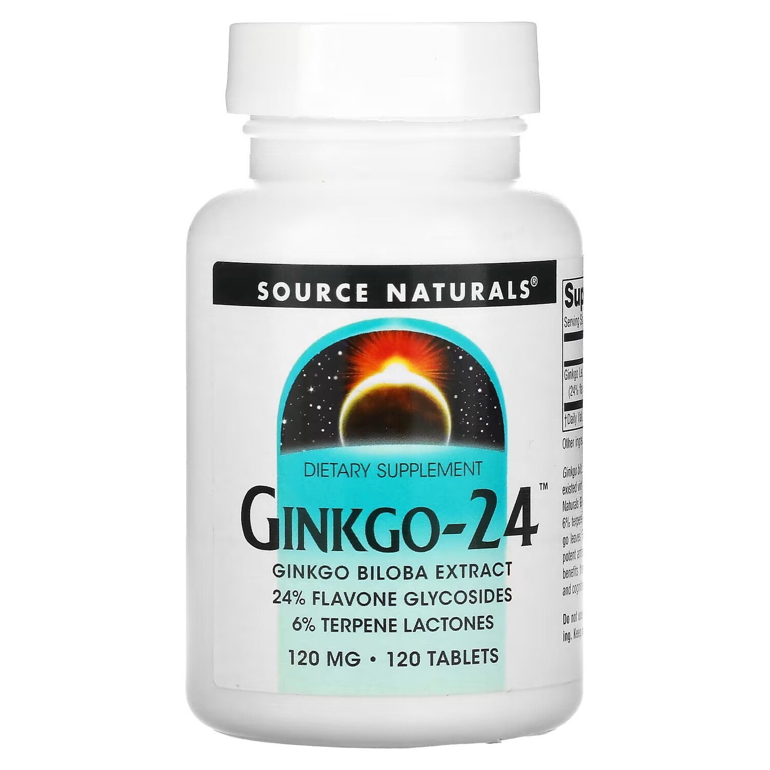 

Source Naturals Ginkgo-24 гинкго билоба,120 мг, 120 таблеток