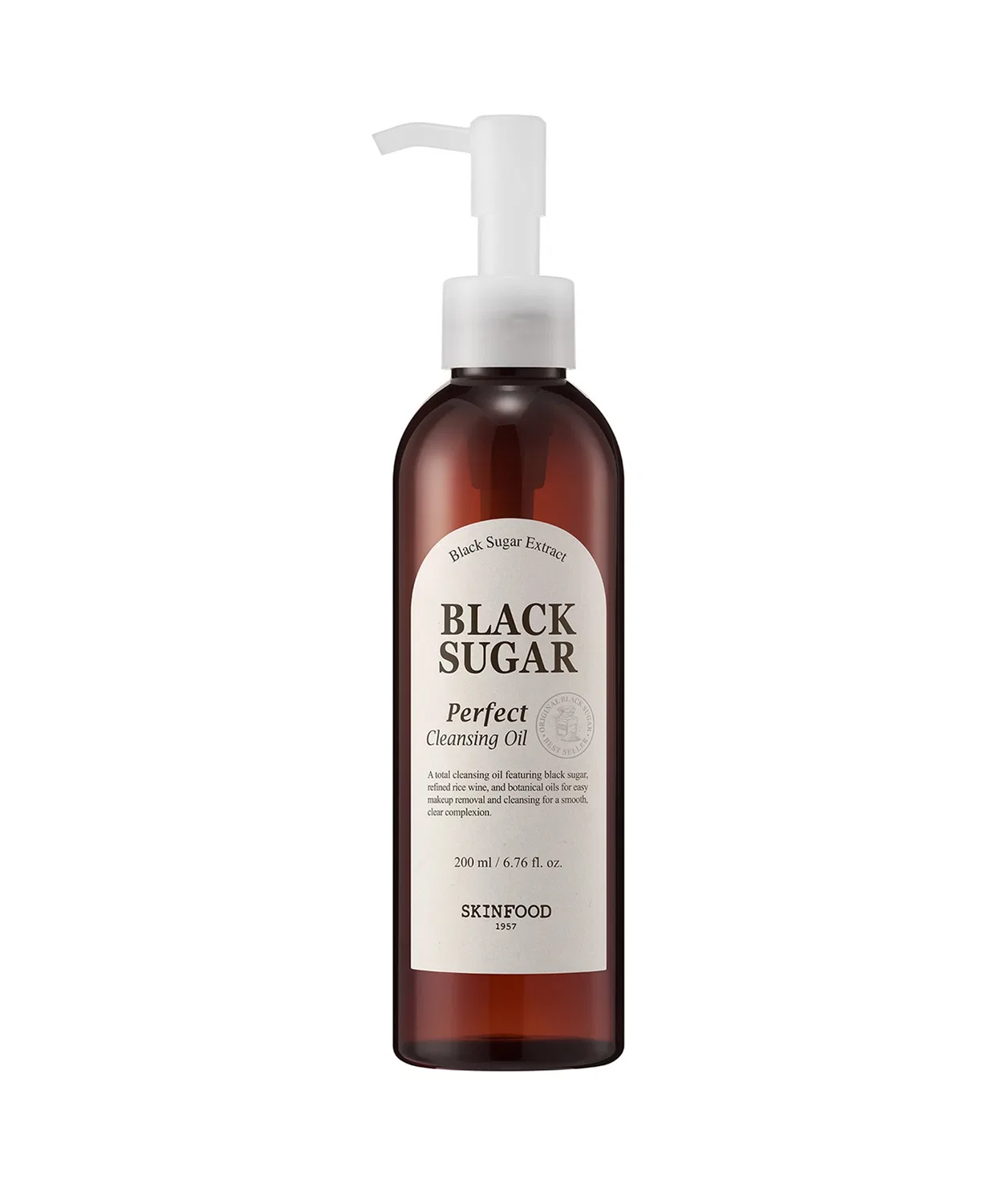 Очищающее масло Black Sugar Perfect Cleansing Oil, 200 мл, SKINFOOD — фото 2