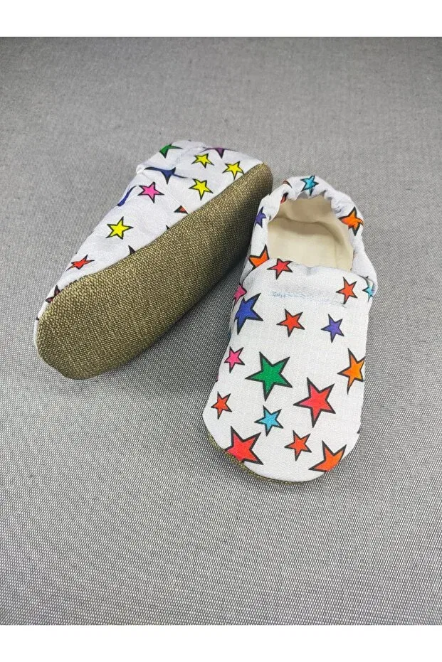 Детские тапочки-носочки с принтом Party Loove Bebe, Starry Gray — фото 2