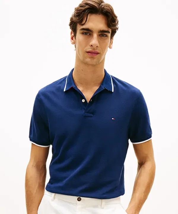 Поло с контрастным воротником, регулярная посадка, Tommy Hilfiger