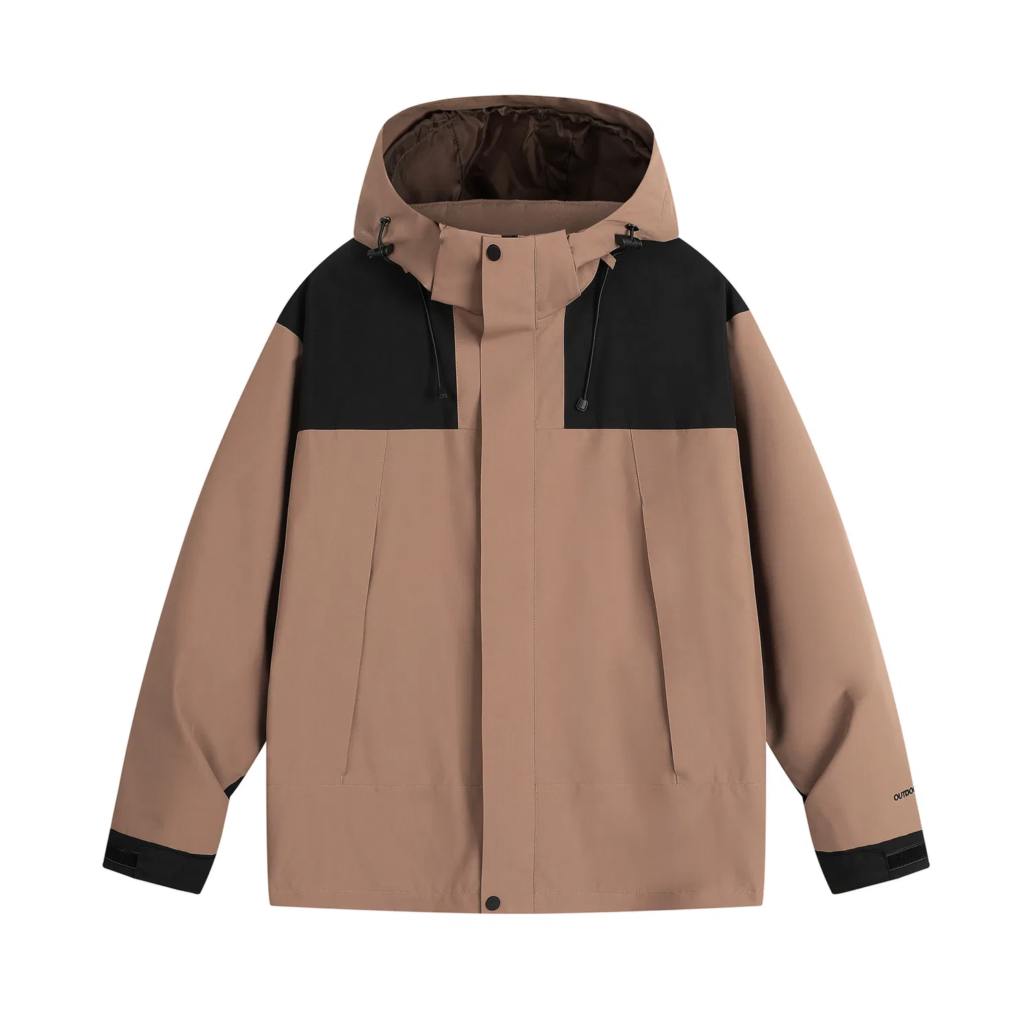 Детский пуховик с капюшоном красный боб Mountain Series Dopamine Triple-in-one, Red Bean, Цвет Camel