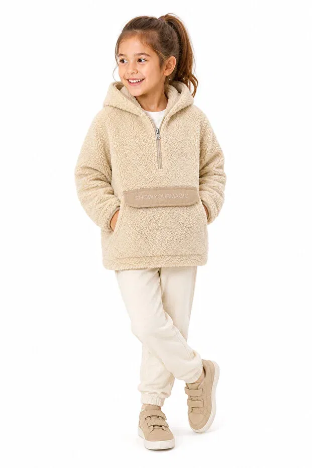 Детские свитшот с капюшоном Kdsyldz, Beige