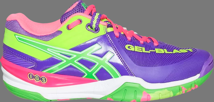 Кроссовки wmns gel blast 6 'purple neon green' Asics, фиолетовый - фото