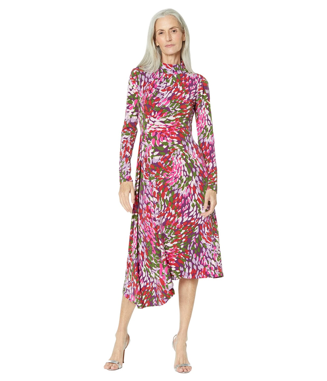 

Платье Maggy London, Roll Collar Front Draped Dress