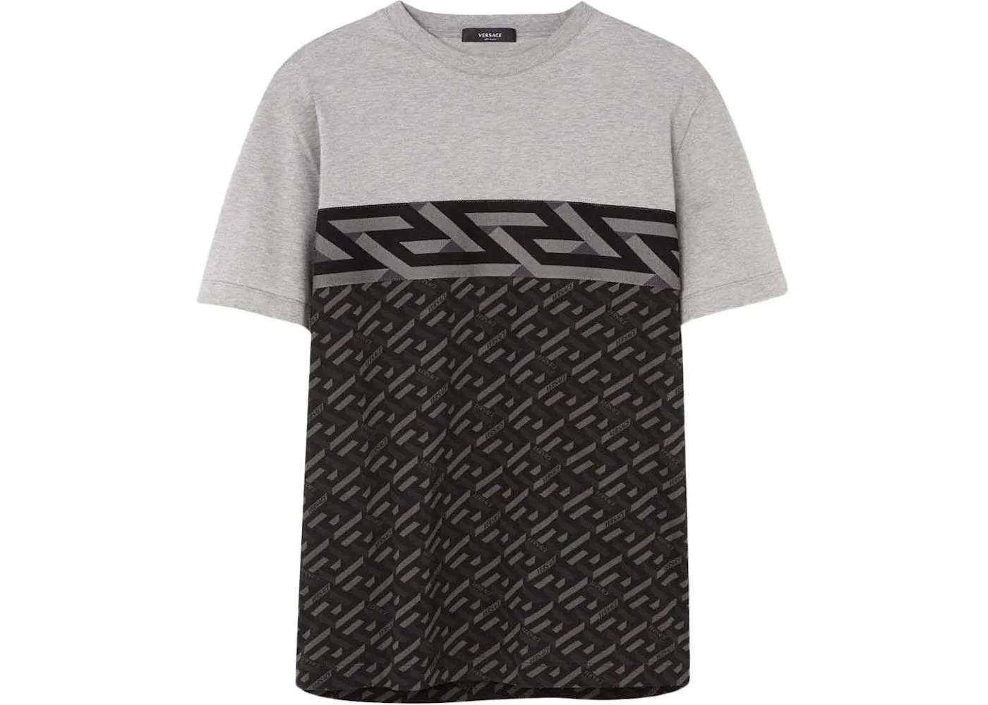 Мужская футболка с принтом Versace, Grey