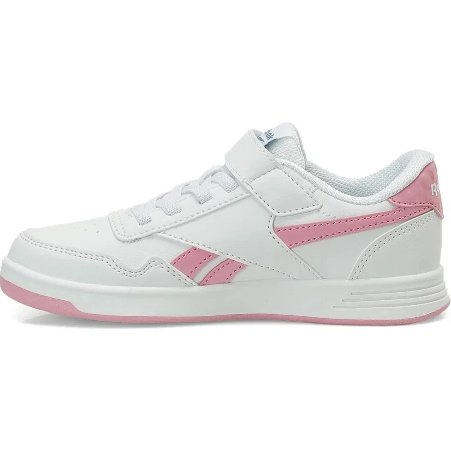 Кроссовки детские с эластичной шнуровкой Court Advance Elastic Lac Reebok, Зелено-белый — фото 3