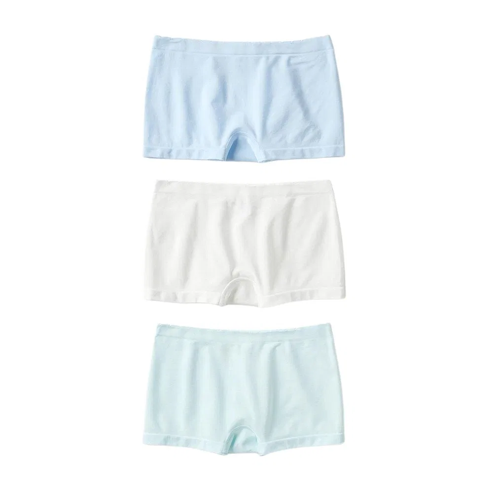 Детские трусы боксеры с умеренной посадкой, Light Blue, UNIQLO