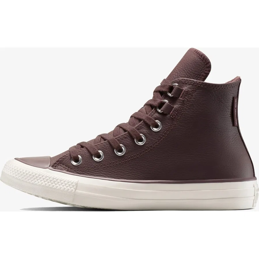 Кроссовки повседневные с верхом из кожи, модель Chuck Taylor All Star Leather, Converse, Коричневый — фото 4