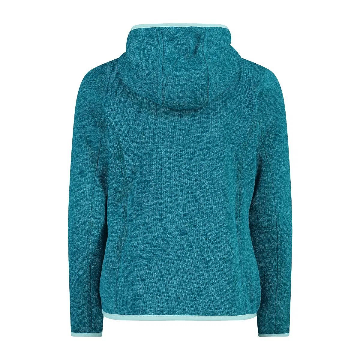 Детская флисовая куртка с капюшоном Fix Hood Cmp, Turkis Pastellblau Weiss — фото 2