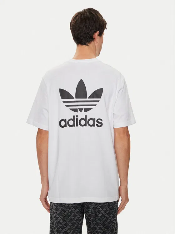 Футболка loose fit adicolor Classics Trefoil Adidas, белый — фото 3
