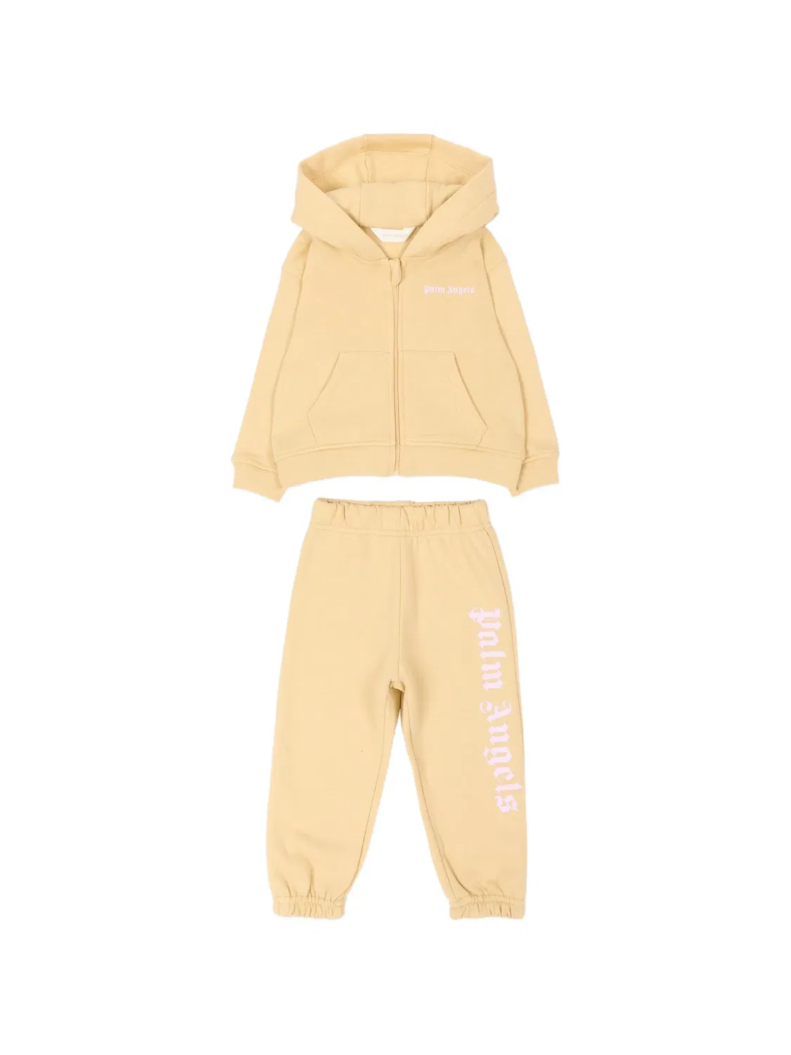 Спортивный костюм с логотипом Palm Angels Kids, нейтральные цвета