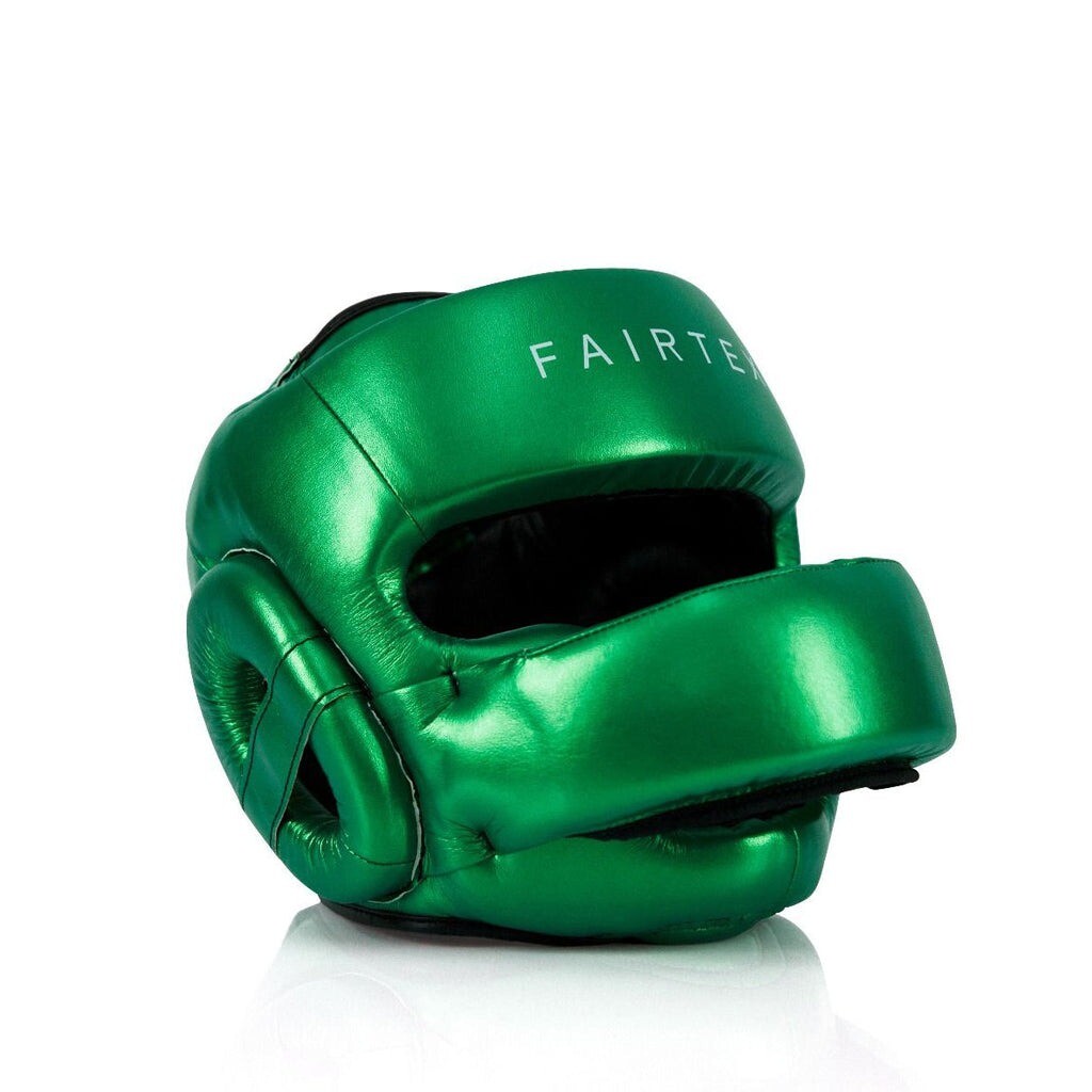 

Защитный шлем Fairtex Pro Sparring, размер XL, зеленый металлик