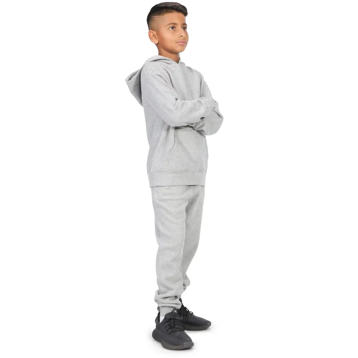 Детское худи из флиса Everyday Kids, Heather Gray — фото 3