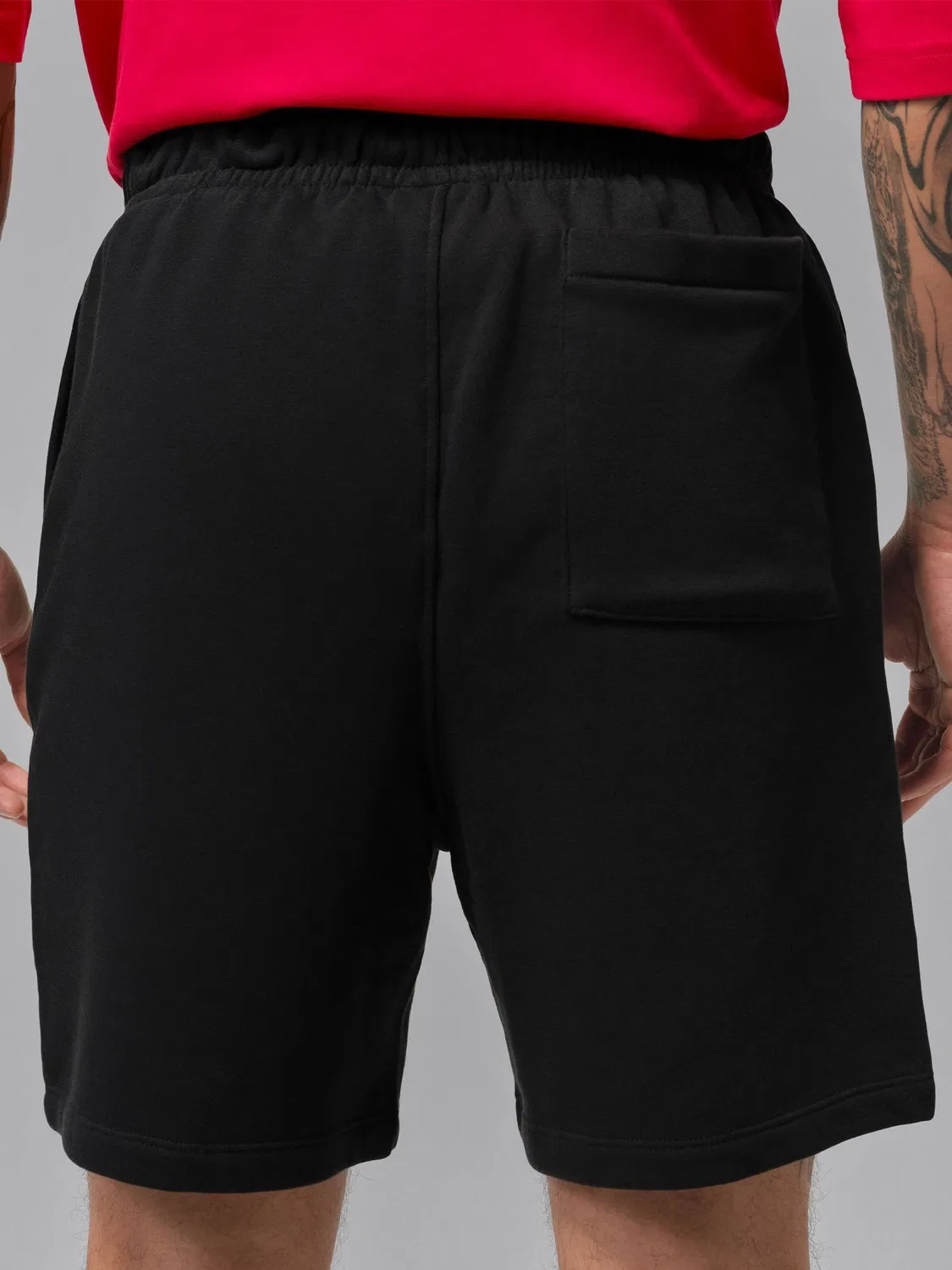 Шорты флисовые Jordan Jumpman, Black/Red — фото 4