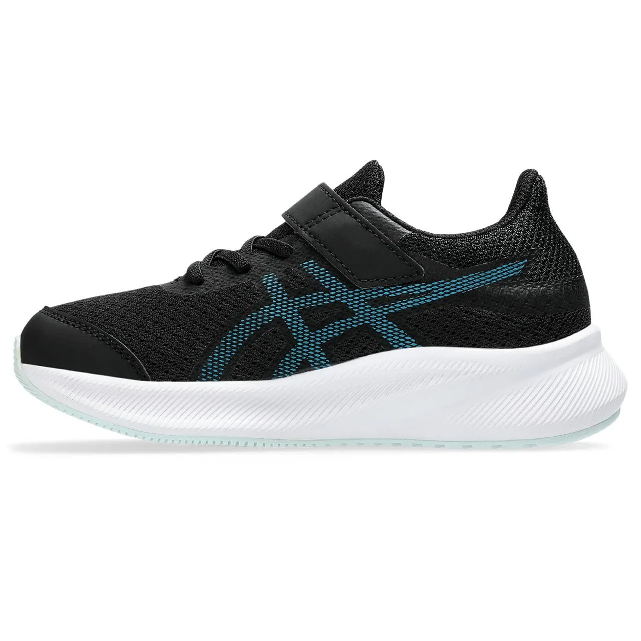 Детские кроссовки для мальчиков с сетчатым верхом Patriot 13 PS ASICS, Black Blue Teal — фото 4