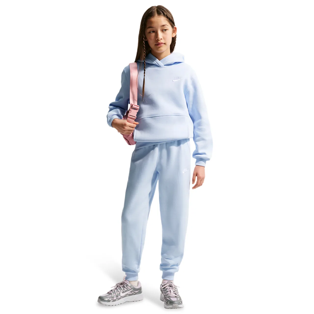 Брюки для мальчиков NSW Club LBR Fleece Nike, цвет Hydrogen Blue/White — фото 3