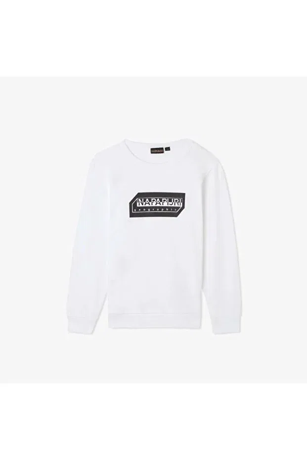Детские свитшот для девочек хлопковый Napapijri, Bright White 002