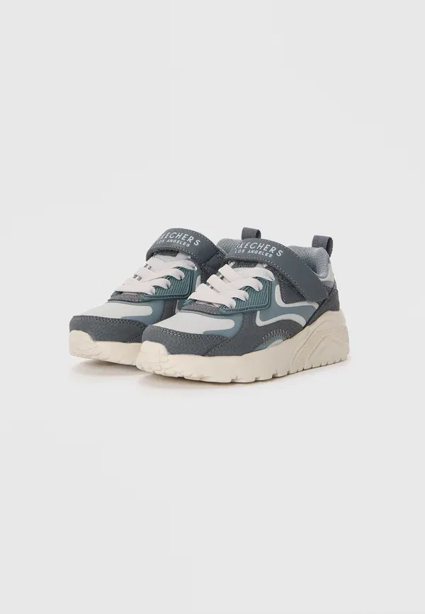 Кроссовки из искусственной кожи Uno lite Skechers, Light Gray, светло-серый — фото 2