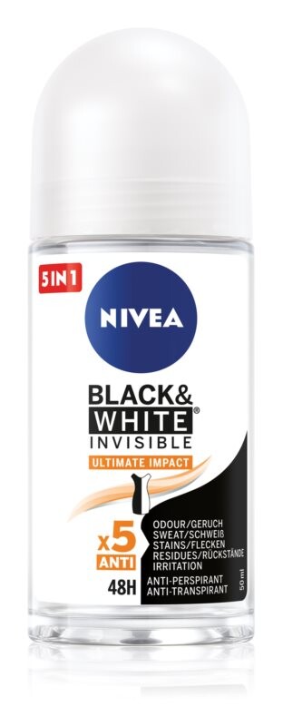 

Роликовый антиперспирант для женщин Nivea Invisible Black & White Ultimate Impact