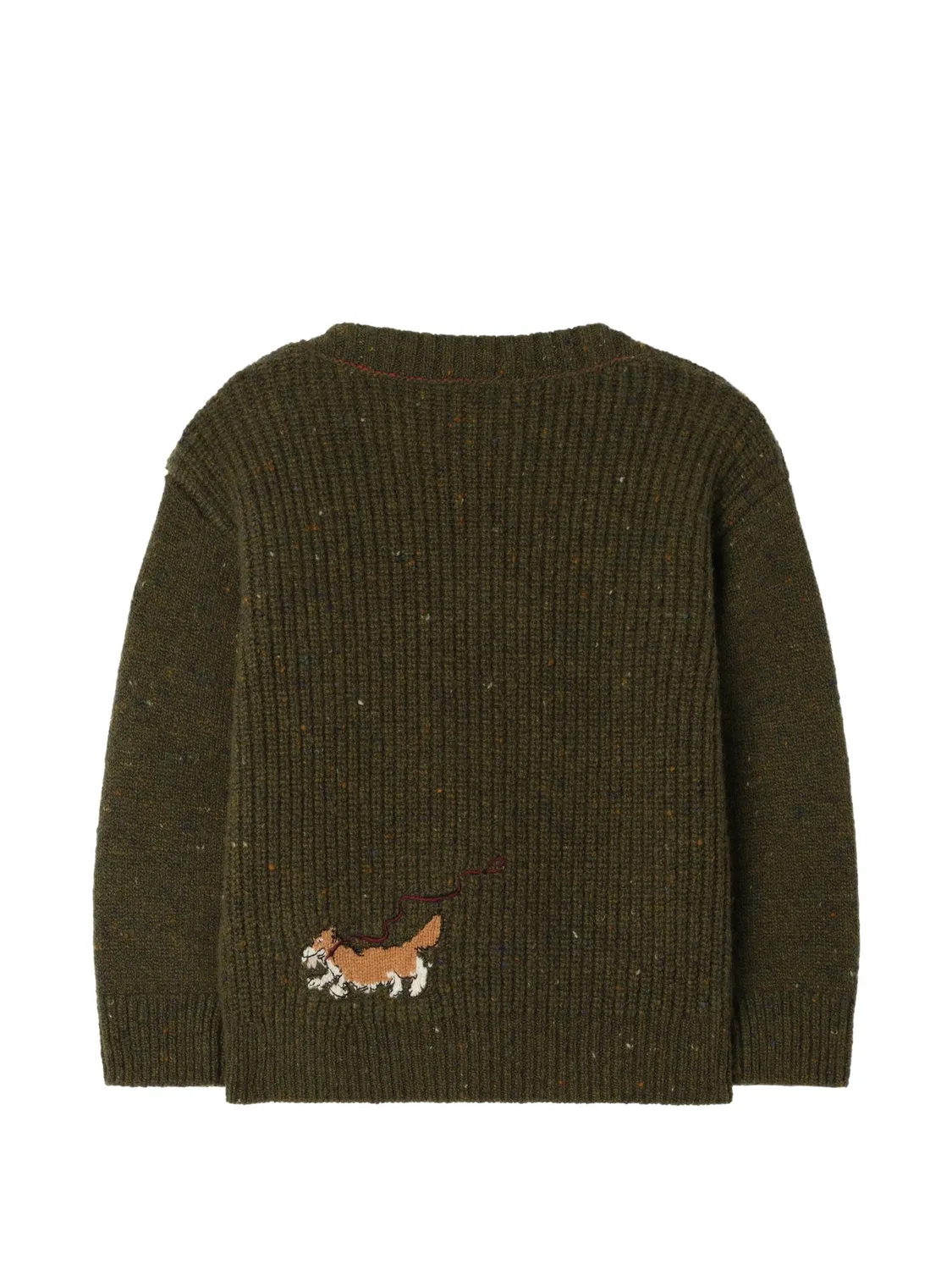 Свитер Postbox Bear Burberry Kids, зеленый — фото 2