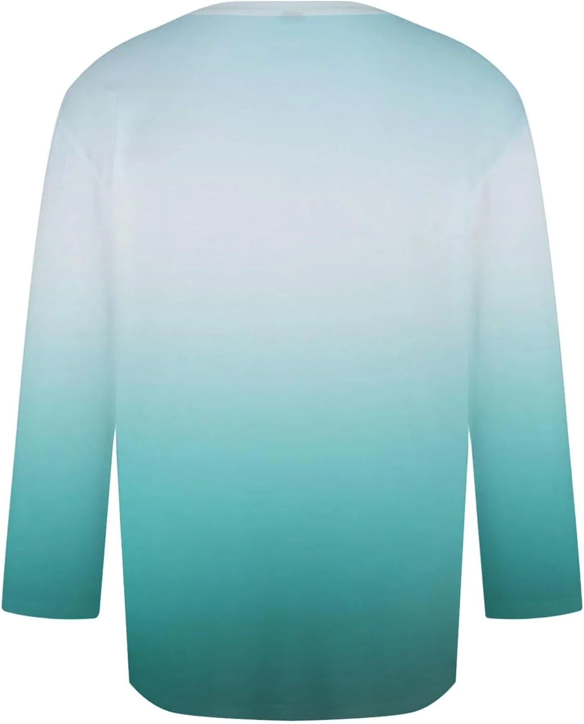 Мужская футболка с градиентом long sleeve generic, Light Blue — фото 3