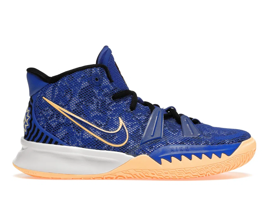 Детские кроссовки для мальчиков баскетбольные Nike Kyrie 7 Nike, Hyper Royal Black White Hyper Royal