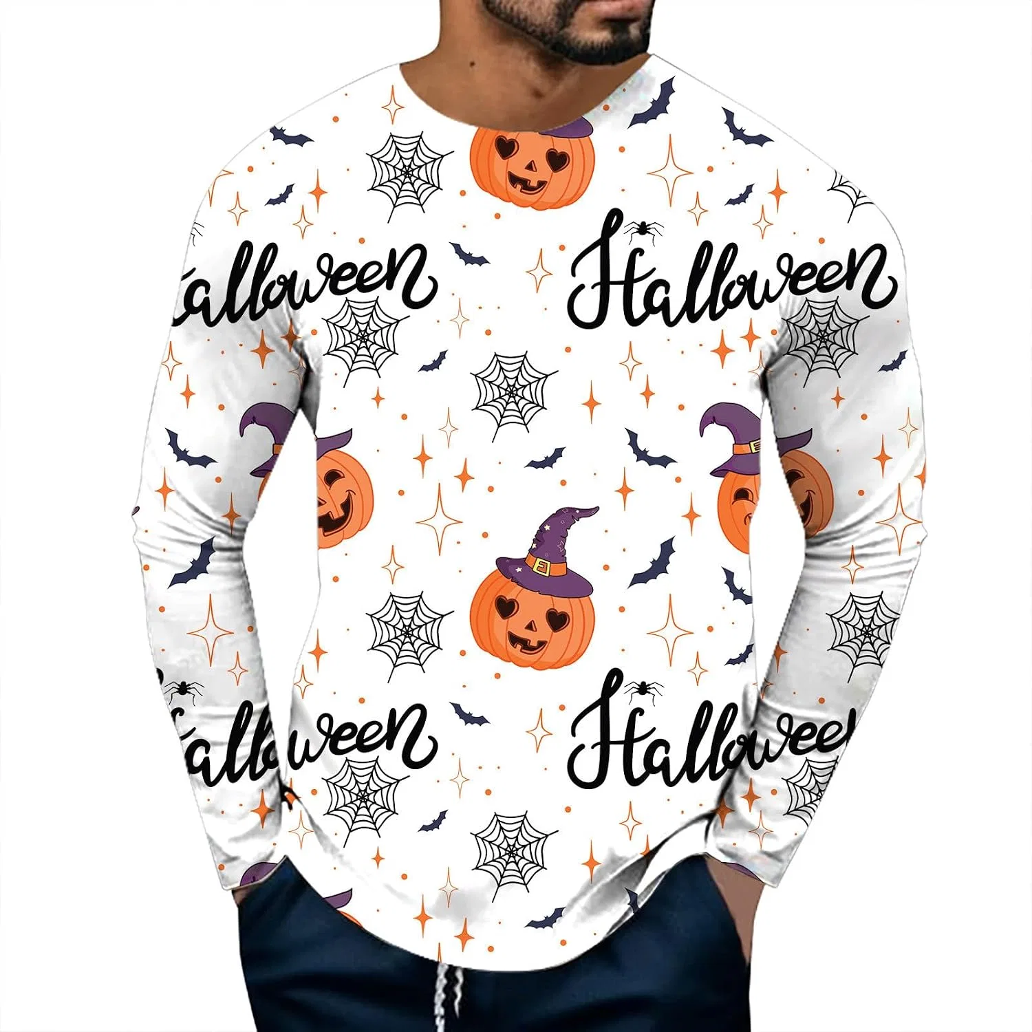 Мужская футболка с принтом Halloween Terrifier, White