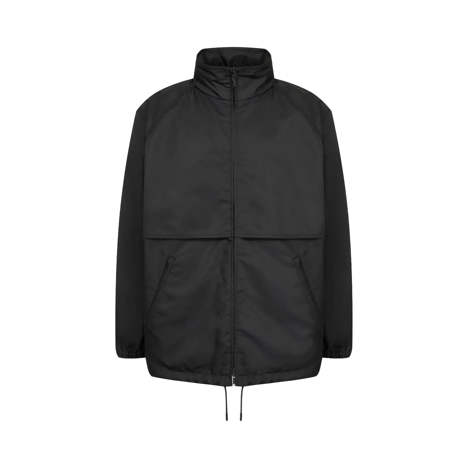 Куртка Saint Laurent с кожаной отделкой, синий