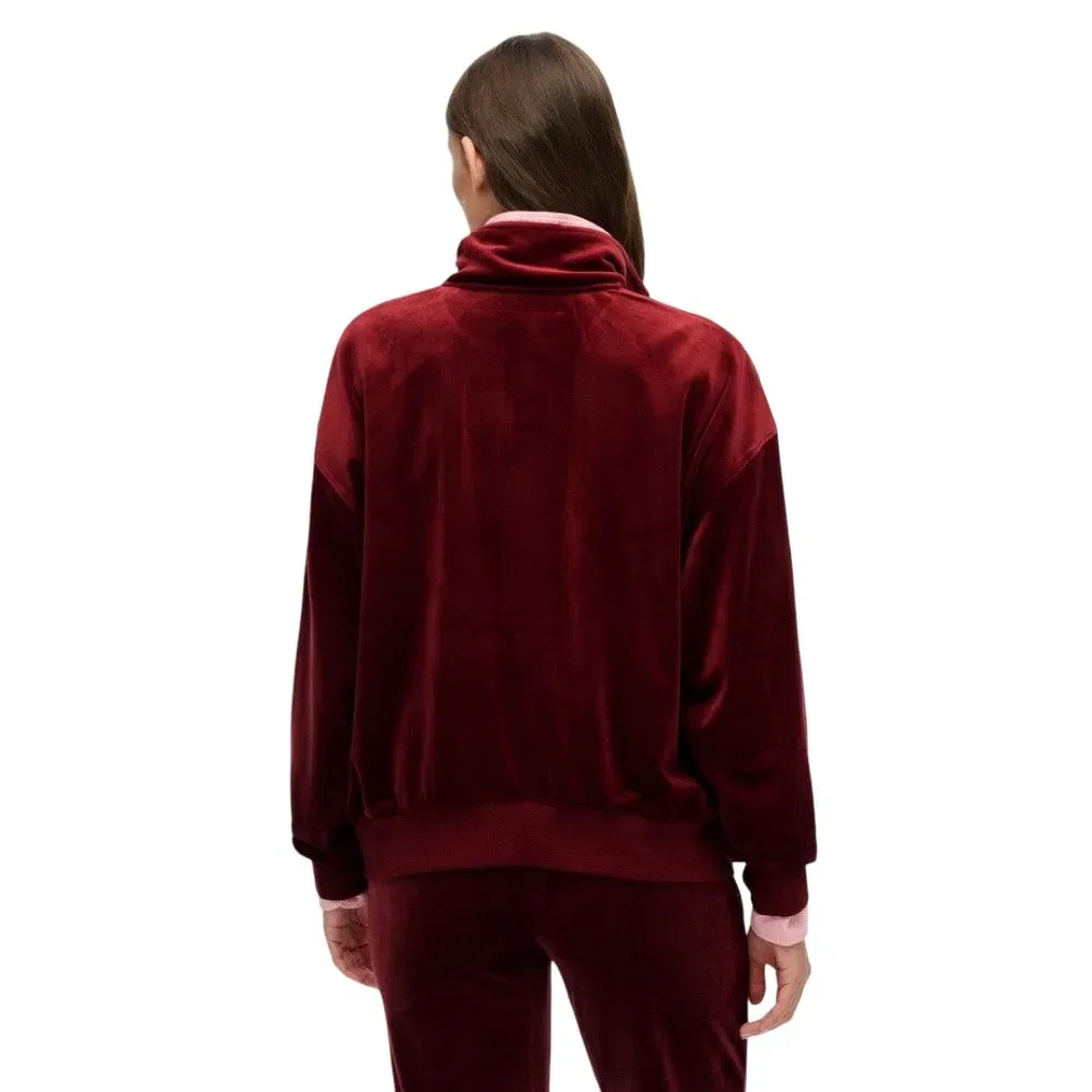 Худи на молнии Superdry Country Club Velour, красный — фото 2