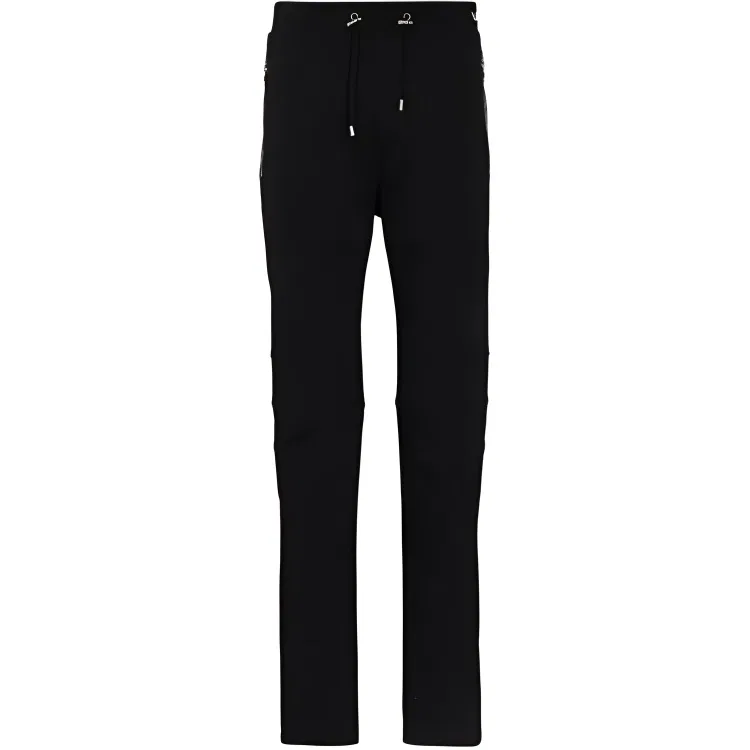 Мужские трикотажные спортивные брюки свободного кроя Knitted Sweatpants BALMAIN, черный